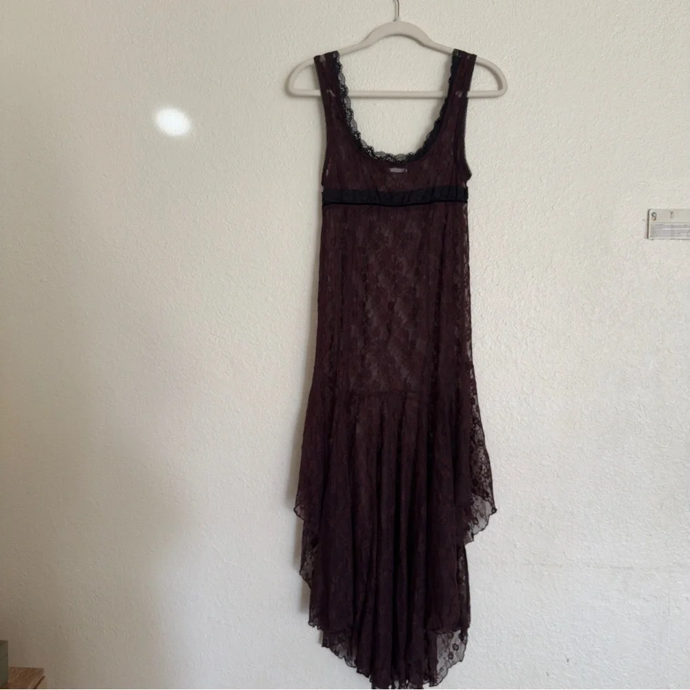 Free people just looking midi slip dress